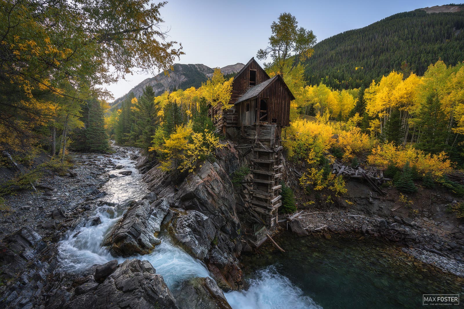Refresh your space with A Bygone Era, Max Foster's limited edition photography print of the Old Crystal Mill on the Crystal River...