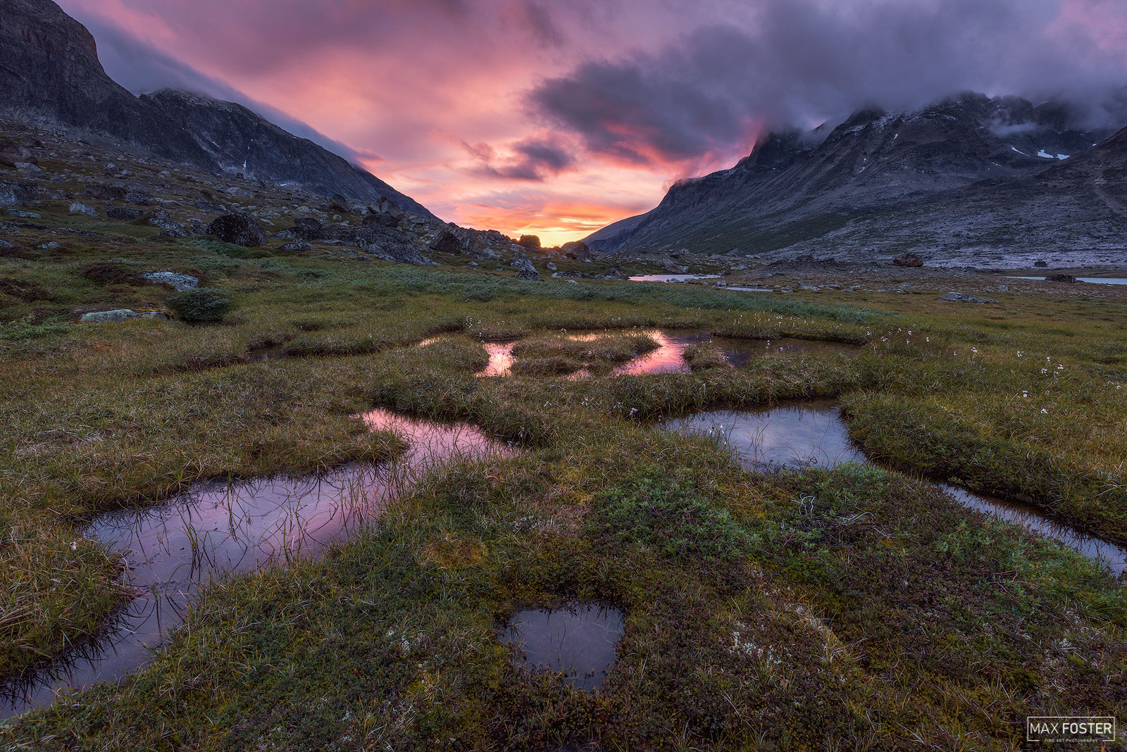 Bring nature into your home with Afterglow, Max Foster's limited edition photography print of a valley in Southern Greenland...