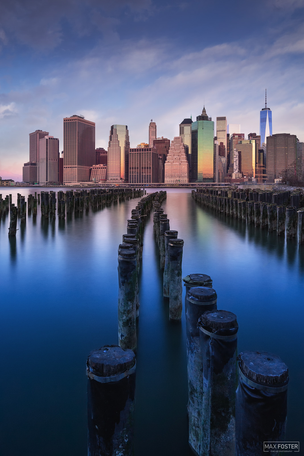 Refresh your space with Deep Still Blue, Max Foster's limited edition photography print of the New York City Skyline in New York...