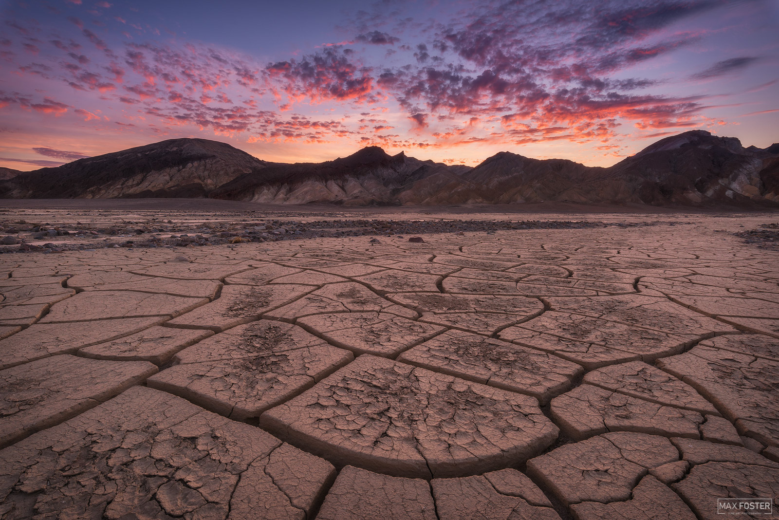 Bring nature into your home with Desert Daybreak, Max Foster's limited edition photography print of mud cracks in Death Valley...