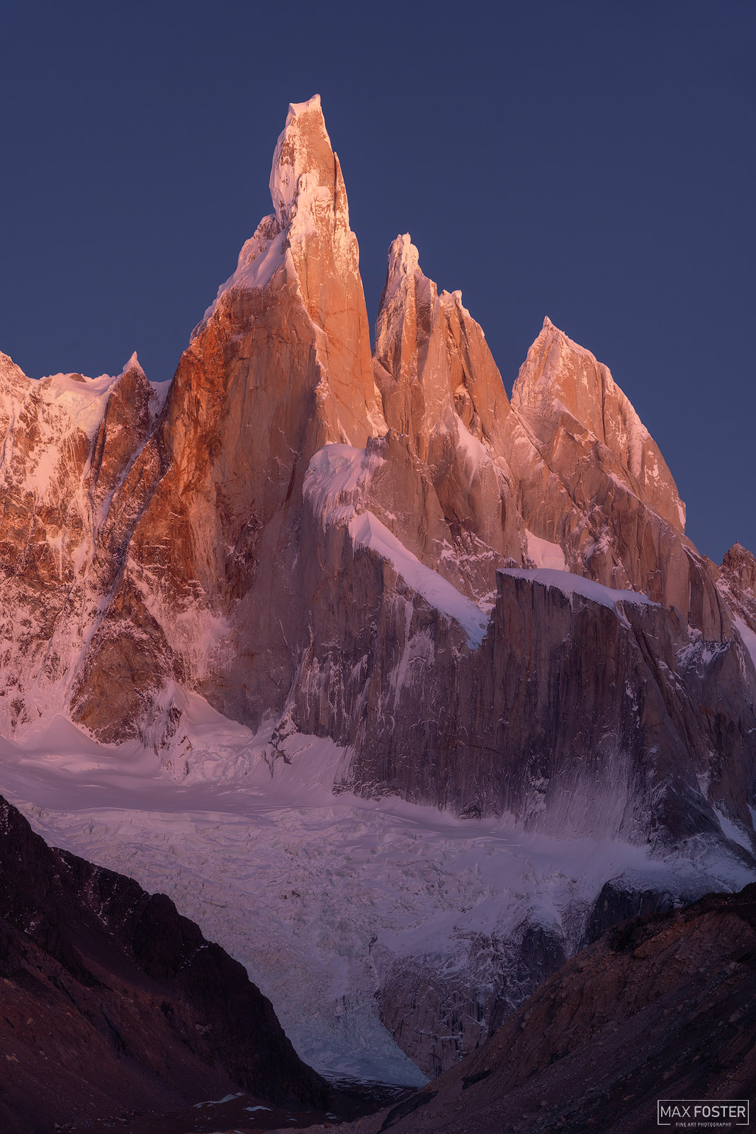 Transform your living space with Euphoric Heights, Max Foster's limited edition photographic print of Cerro Torre in Los Glaciares...