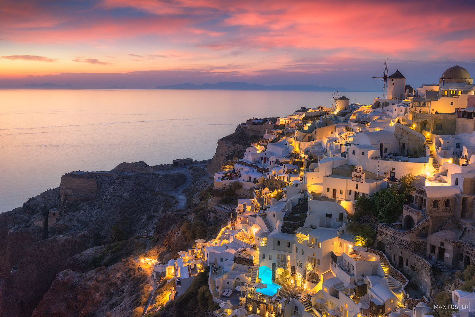 Breath new life into your home with Evanescence, Max Foster's limited edition photography print of Oia, Santorini from his Travel...