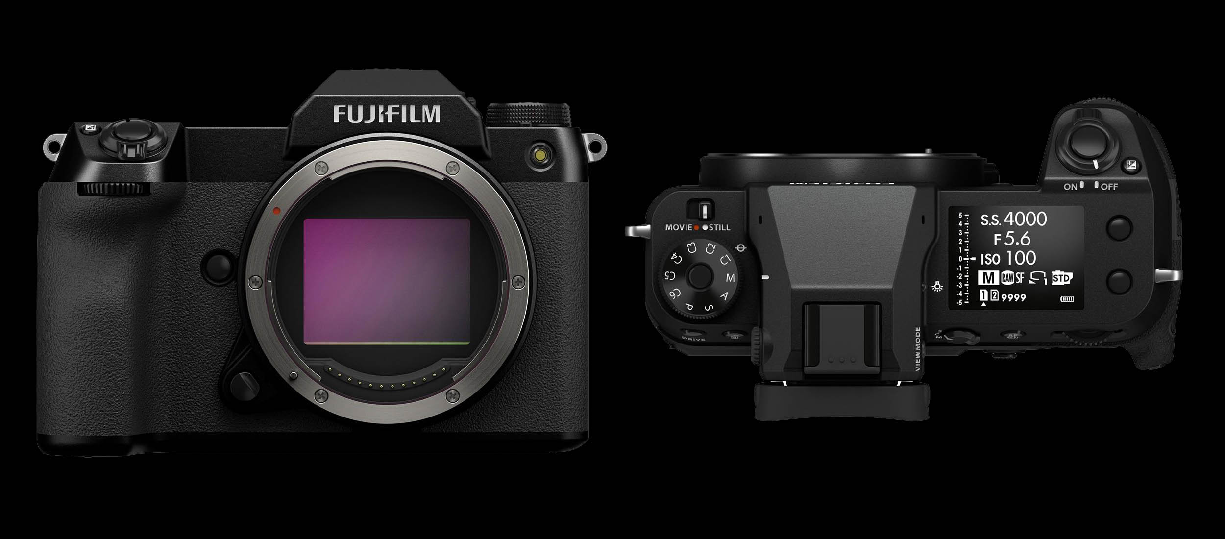 Sensor and Top Views of the New Fujifilm GFX100S 102MP Medium Format Camera