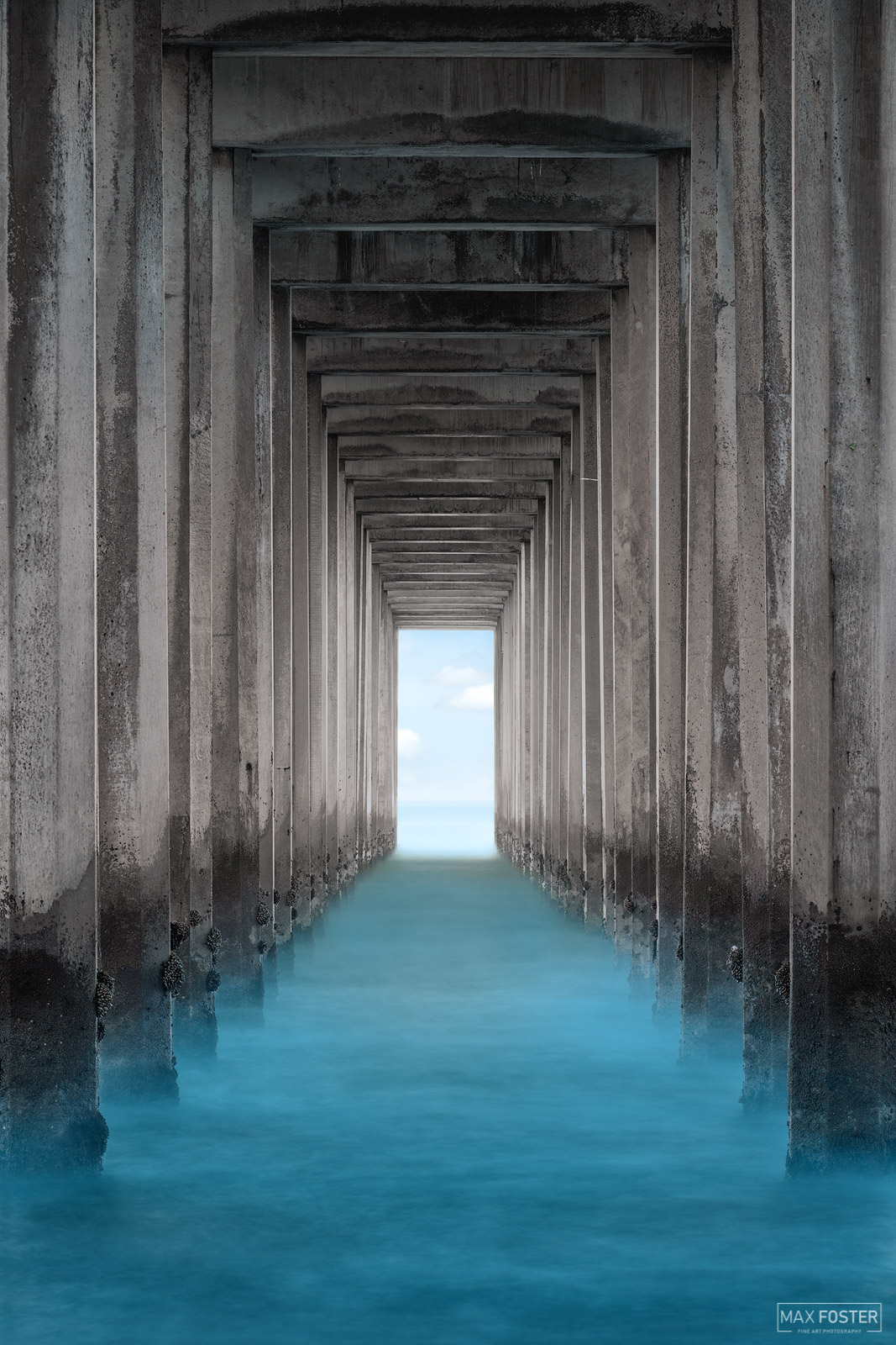 Breathe new life into your home with Lost In A Dream, Max Foster's limited edition photography print of Scripps Pier, La Jolla...