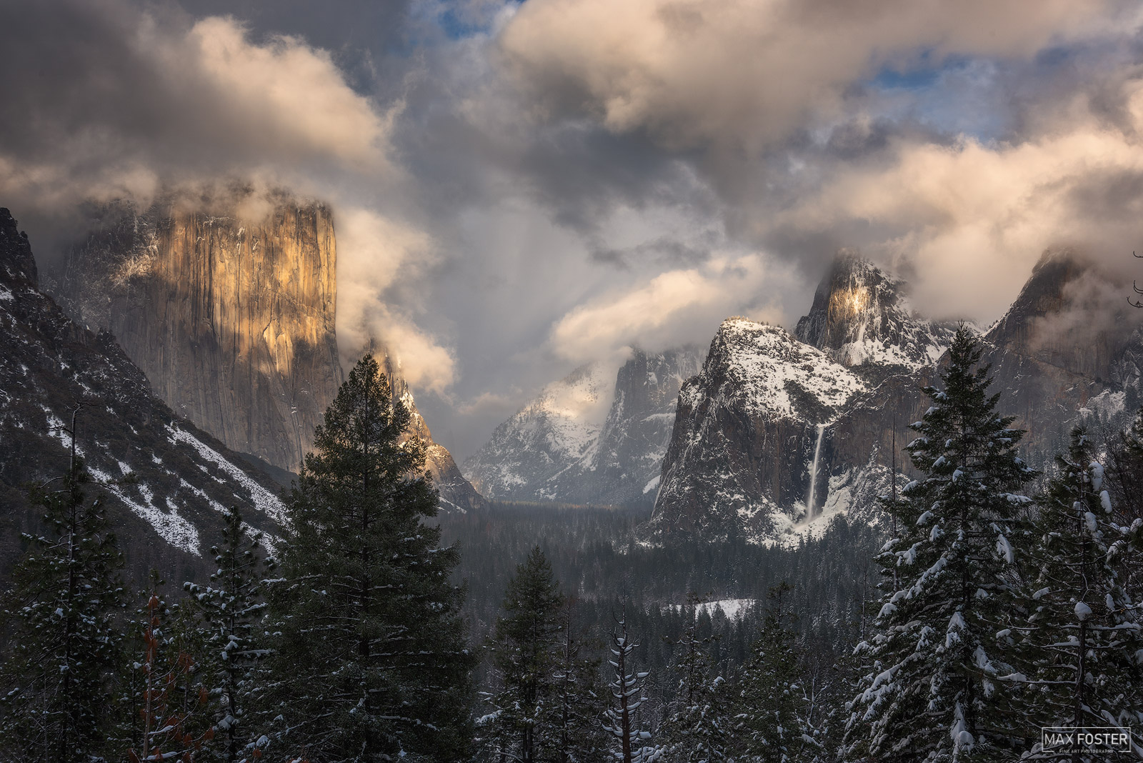 Refresh your space with Majestic Valley, Max Foster's limited edition photography print of Tunnel View in winter at Yosemite...
