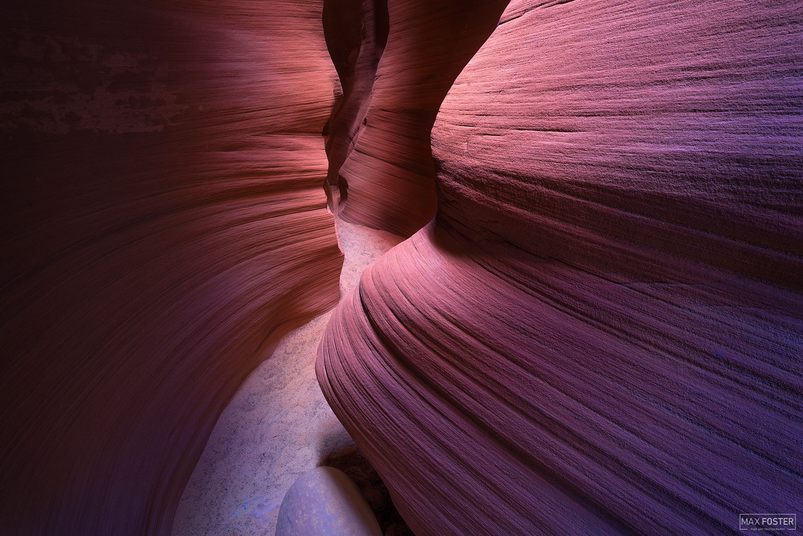 Refresh your space with Mystical, Max Foster's limited edition photography print of a slot canyon in Page, Arizona from his Slot...