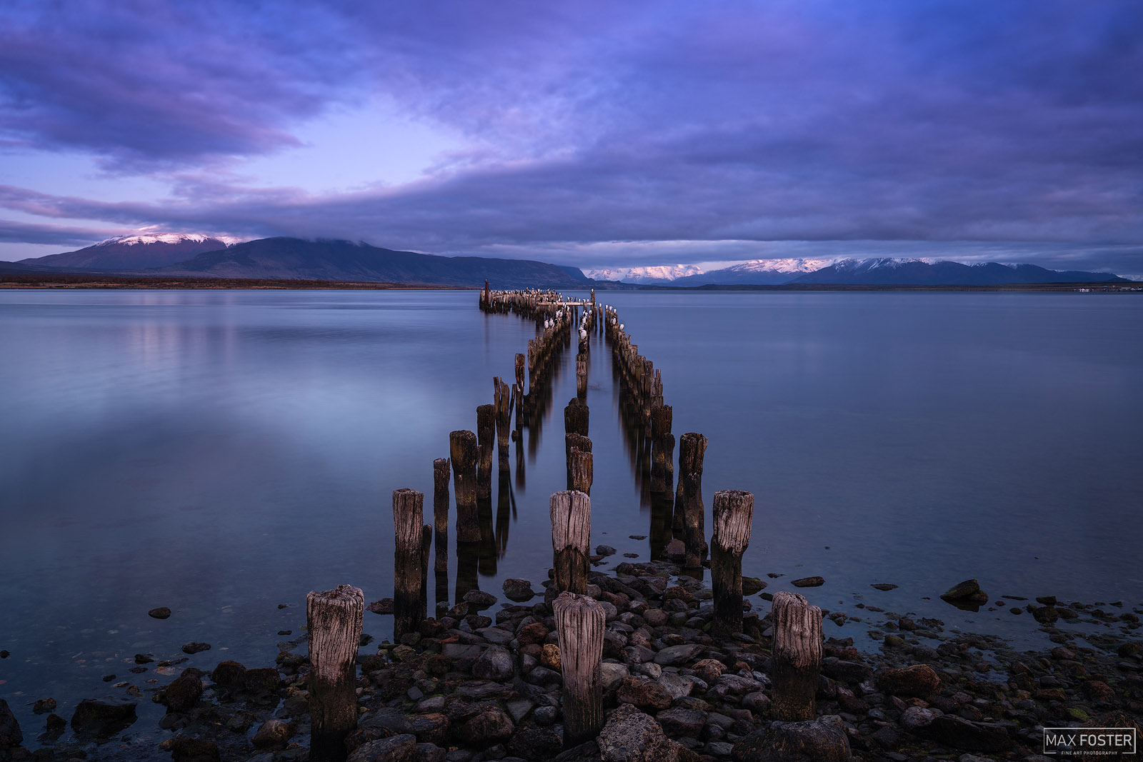 Transform your living space with Pier Of Yesteryear, Max Foster's limited edition photography print of Puerto Natales, Chile...