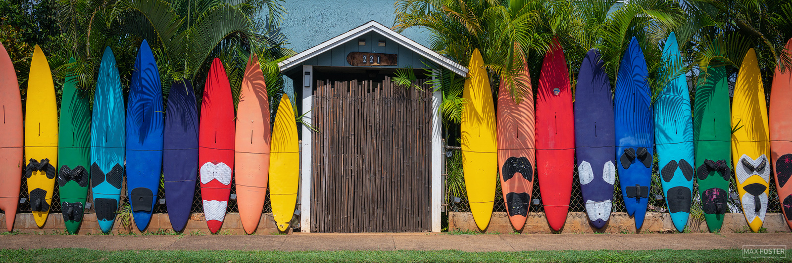 Breathe new life into your home with Surf's Up, Max Foster's limited edition photography print of a surfboard fence in Maui from...