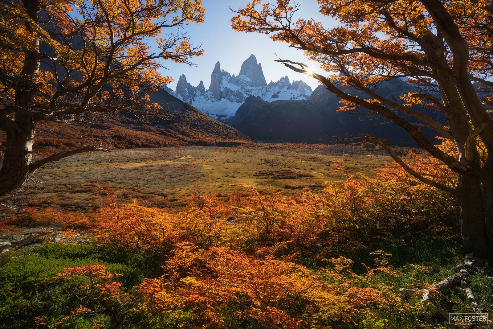Elevate your walls with The Culmination, Max Foster's limited edition photographic print of Mount Fitz Roy in Los Glaciares National...