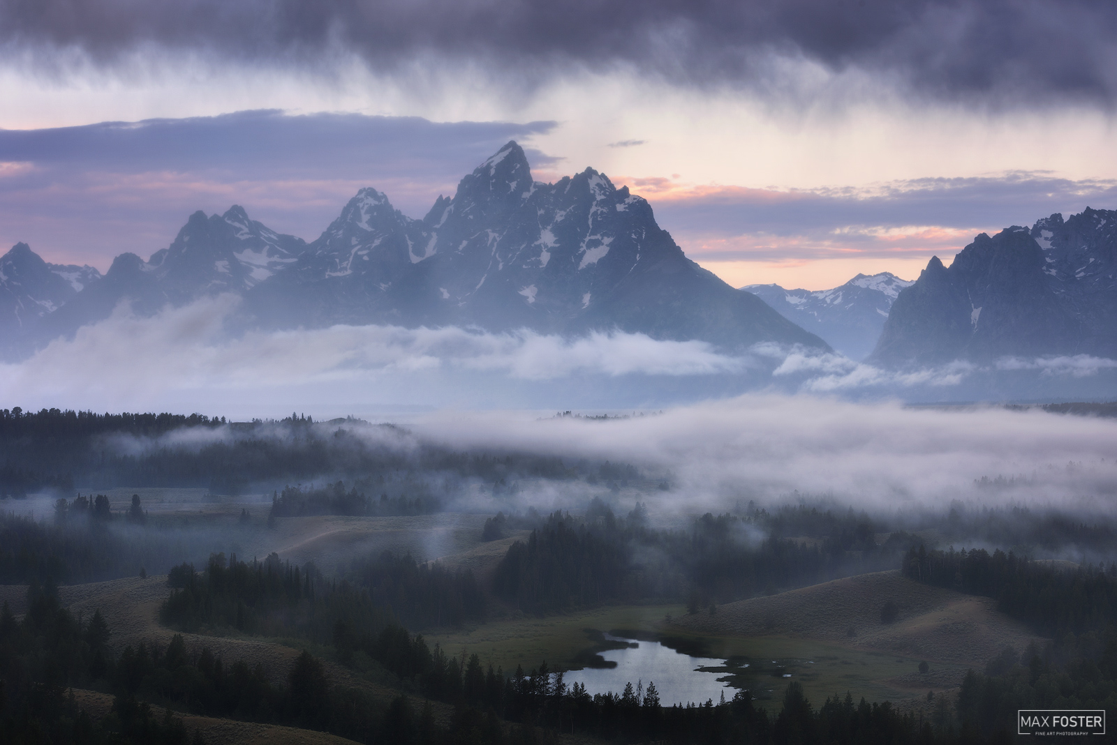 Refresh your space with The Revealing, Max Foster's limited edition photography print of a foggy morning in Grand Teton National...